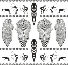 Africa Totem Vector Set Free Vector