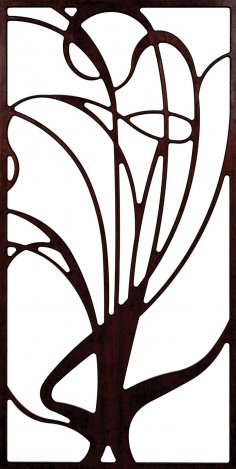 Patrón de árbol de rejilla sin marco 300-v138 Archivo dxf