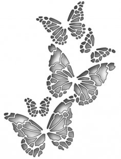 Memory Box Butterfly Vector Art DXF File