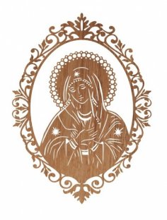 Laser Cut Engrave Our Lady Free Vector