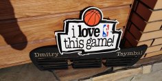 Laser Cut NBA I Love This Game Basketball Medal Hanger Free Vector