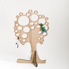 Laser Cut Jewellery Tree 7mm Template Free Vector