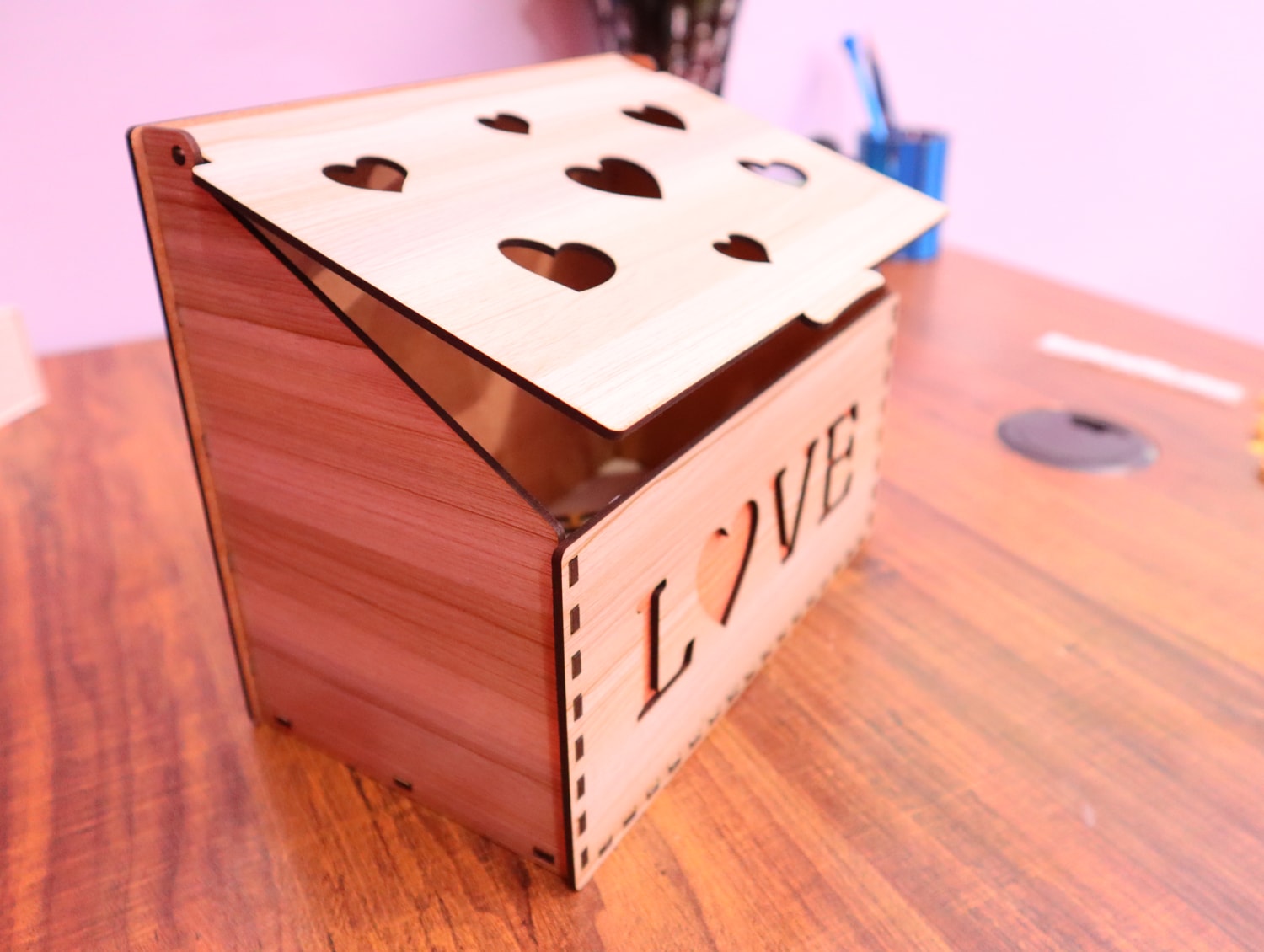 Laser Cut Jewelry Box 3mm Free Vector