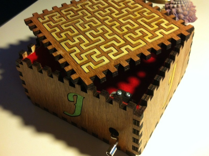 Laser Cut Hilbert Curve Wooden Fractal Music Box Free Vector