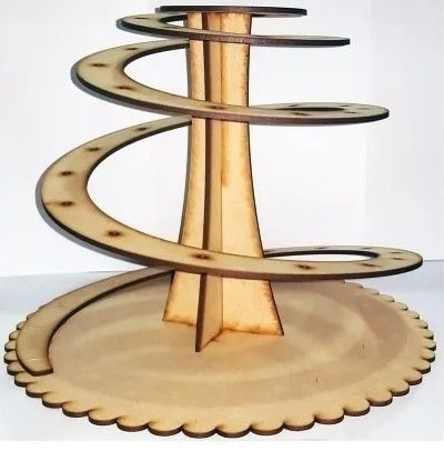 Laser Cut Wooden Lollipop Stand DXF File