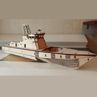 Laser Cut Wooden Ship Model Kit Wood Boat 3D Free Vector