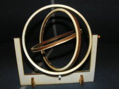 Laser Cut Gyroscope DXF File