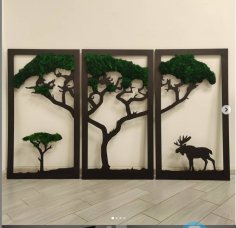 Laser Cut Moss Wall Art Free Vector