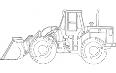 Caterpillar Bulldozer DXF File