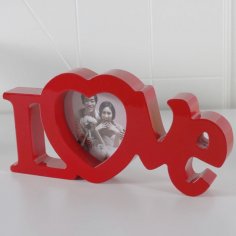 Laserowo wycinana ramka na zdjęcia dla pary miłości