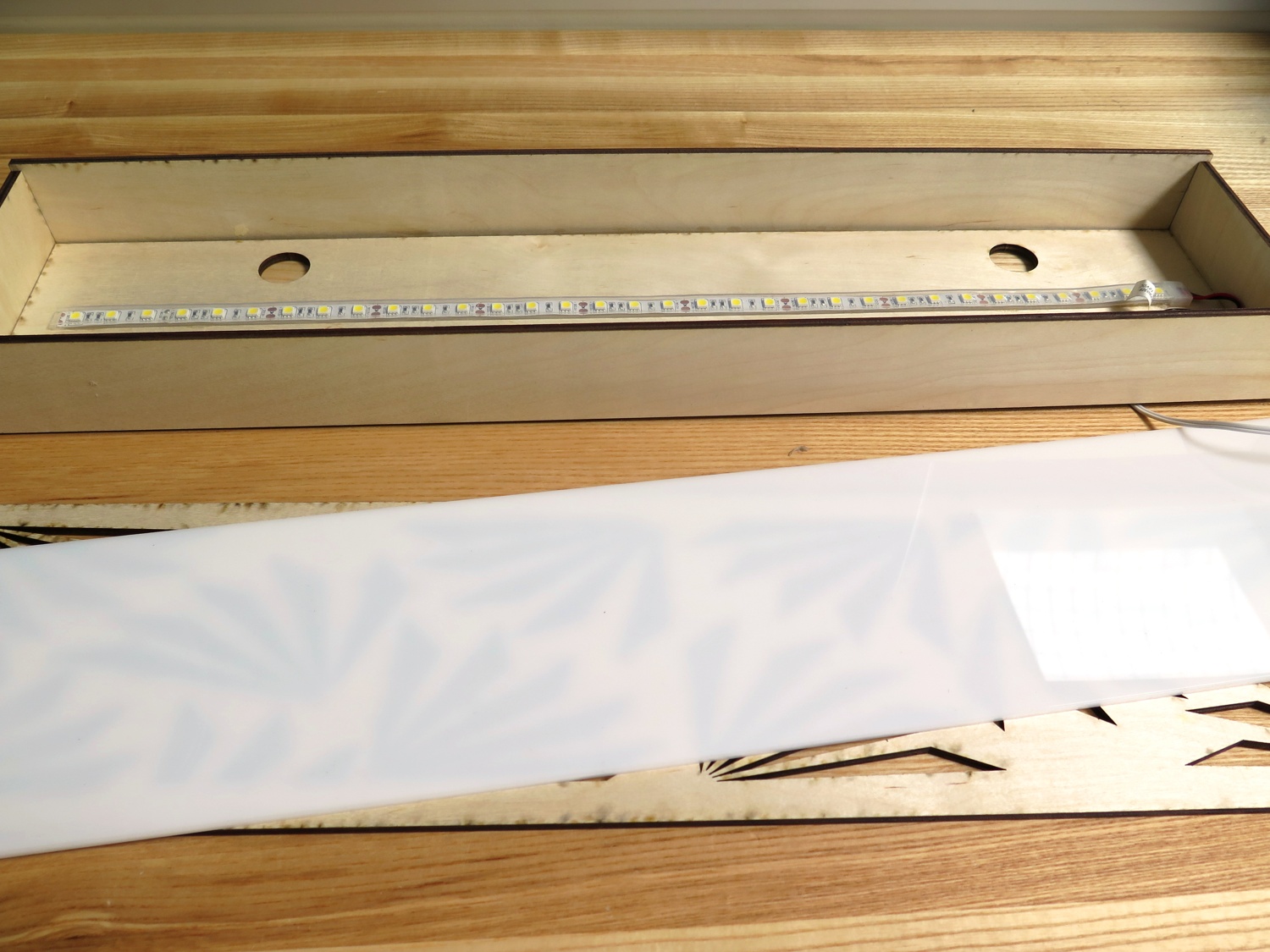 Laser Cut Decor Desk Light Plywood Acrylic Free Vector