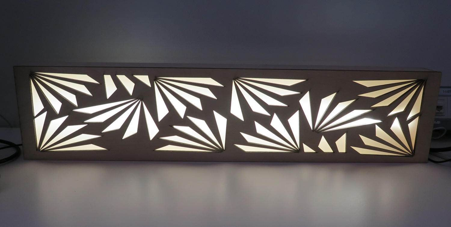 Laser Cut Decor Desk Light Plywood Acrylic Free Vector