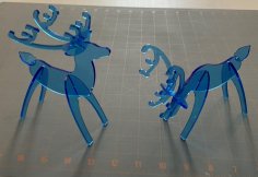 Laser Cut Acrylic Reindeer SVG File