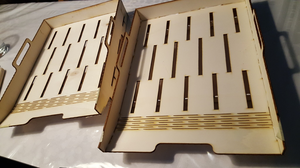 Laser Cut A4 Stackable Trays DXF File