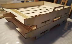 Laser Cut A4 Stackable Trays DXF File