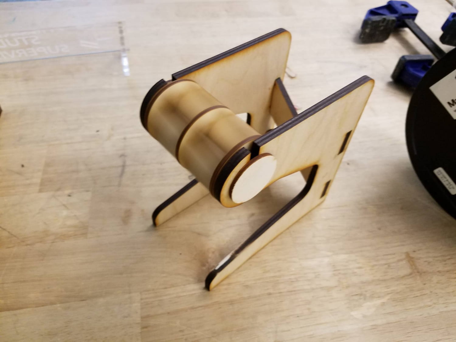 Laser Cut 3D Printer Spool Holder PDF File