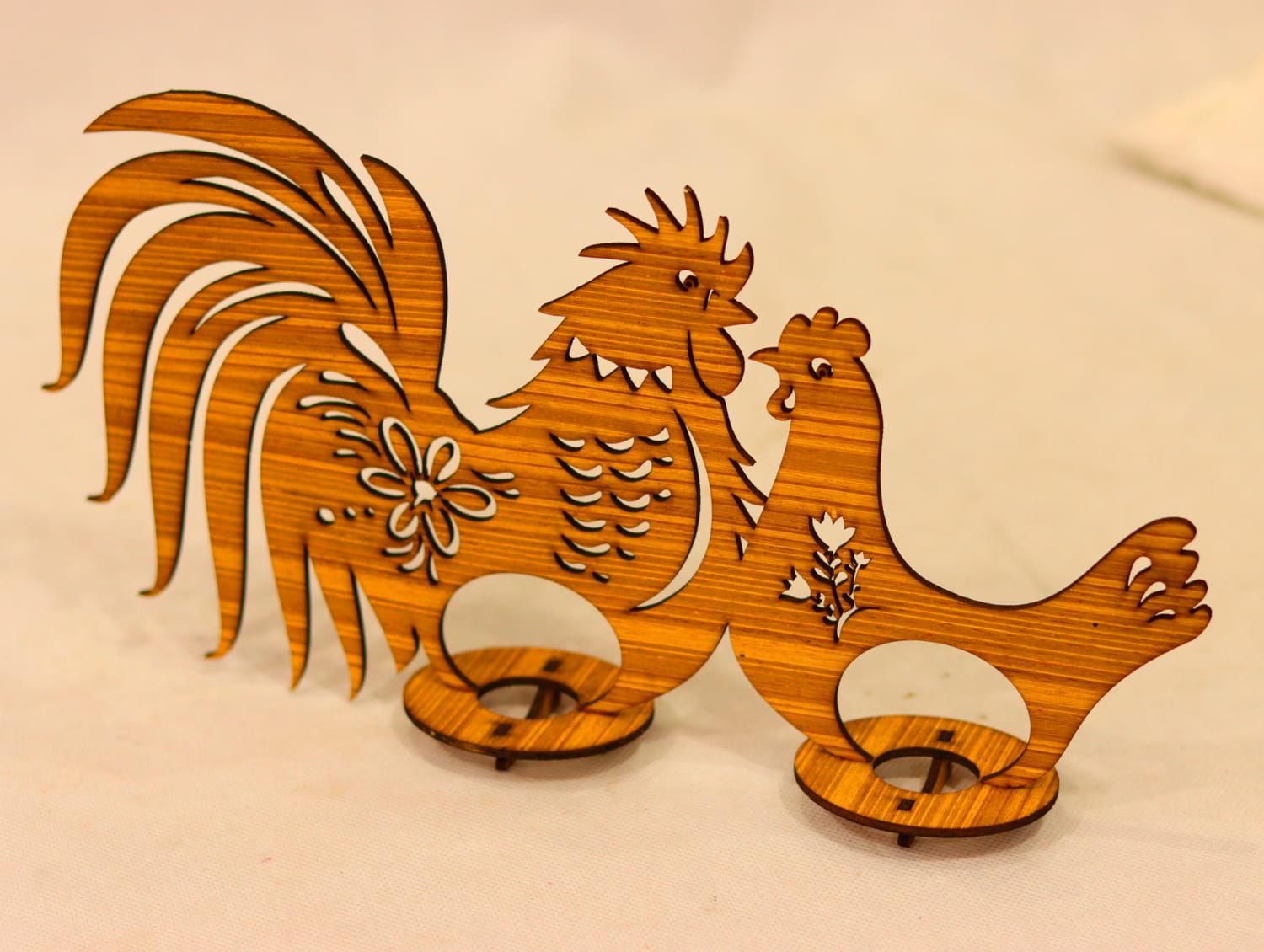 Laser Cut Chicken Egg Holder 3mm Free Vector