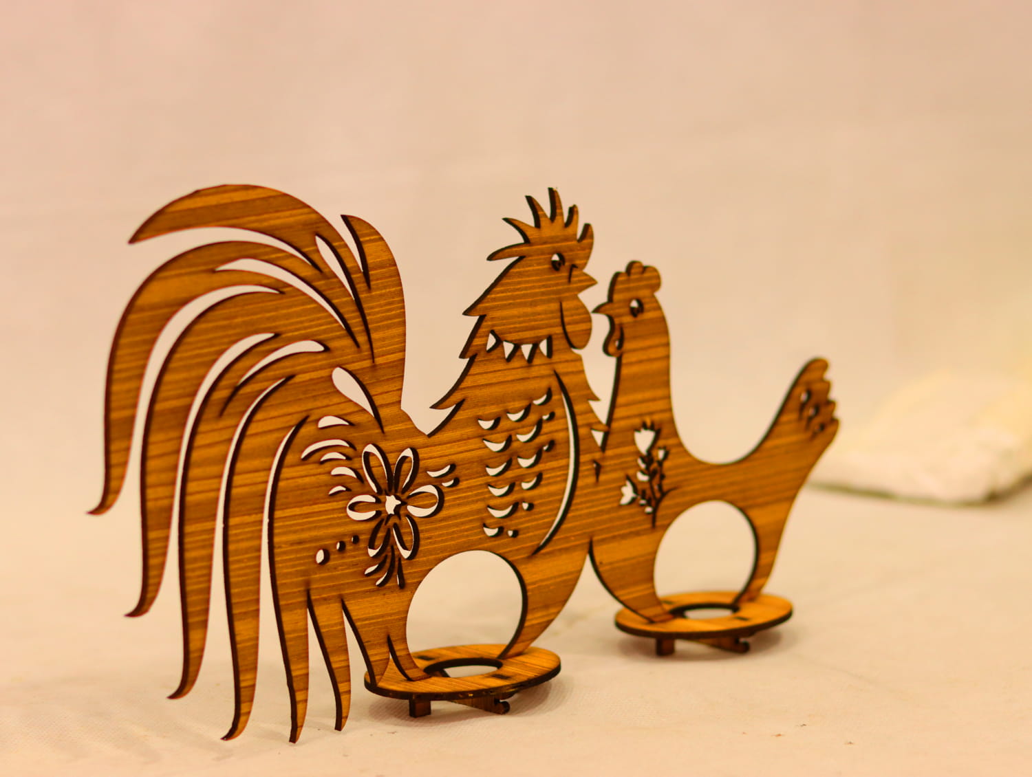 Laser Cut Chicken Egg Holder 3mm Free Vector