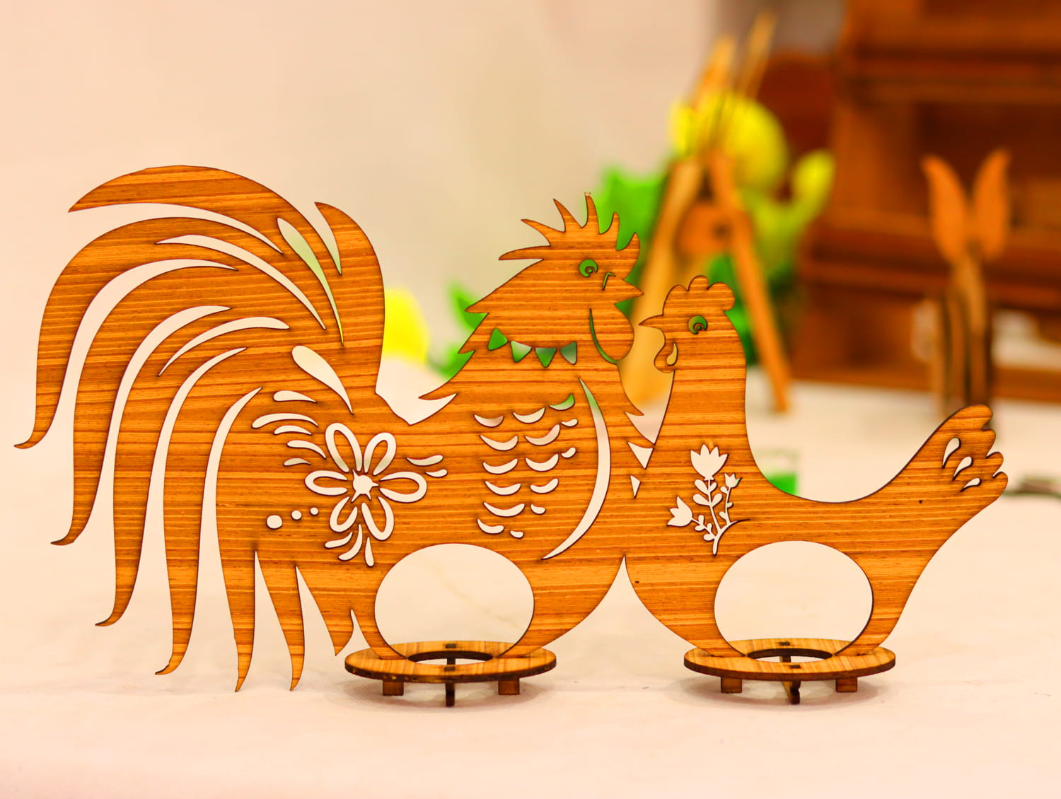 Laser Cut Chicken Egg Holder 3mm Free Vector