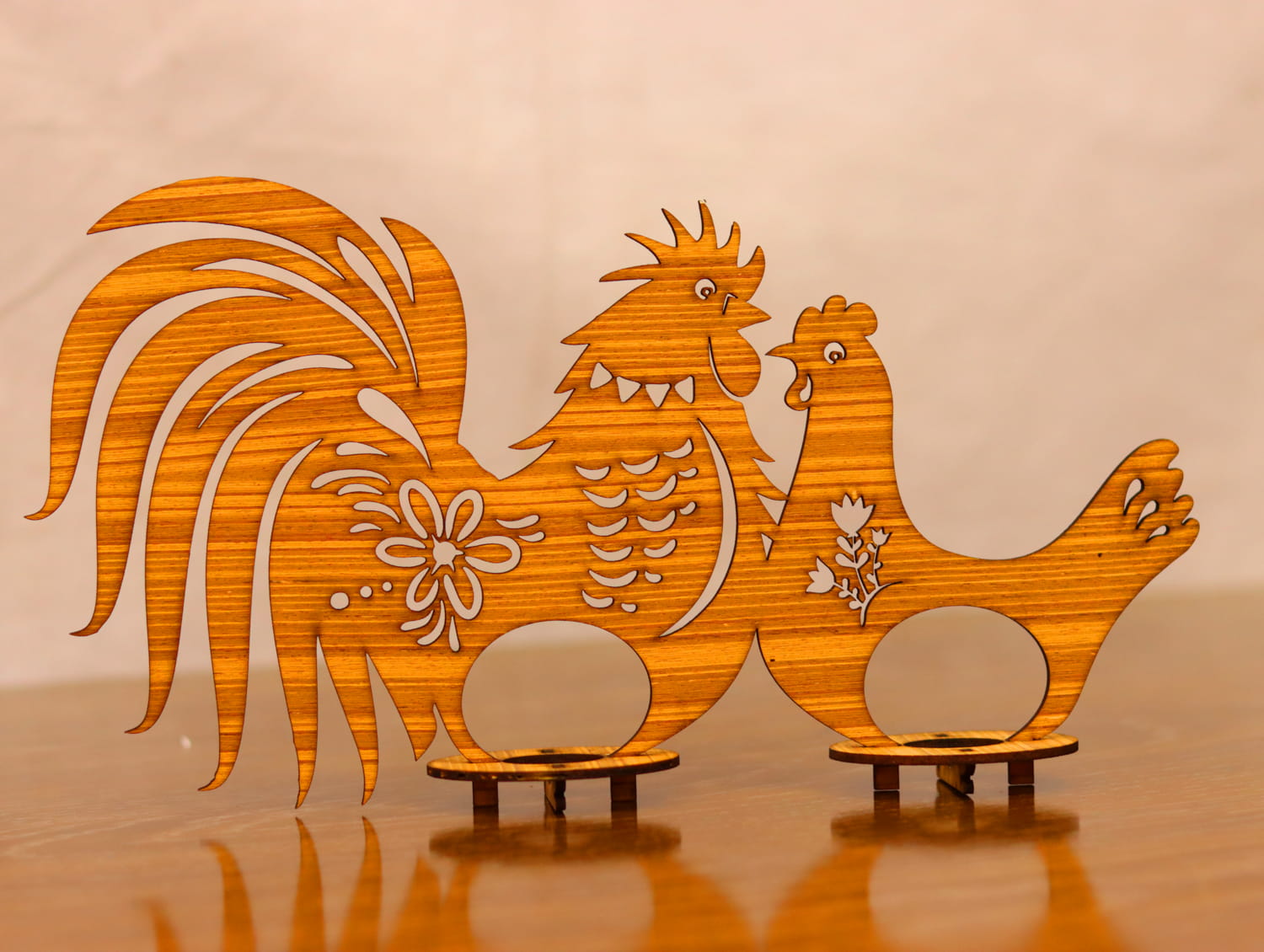 Laser Cut Chicken Egg Holder 3mm Free Vector