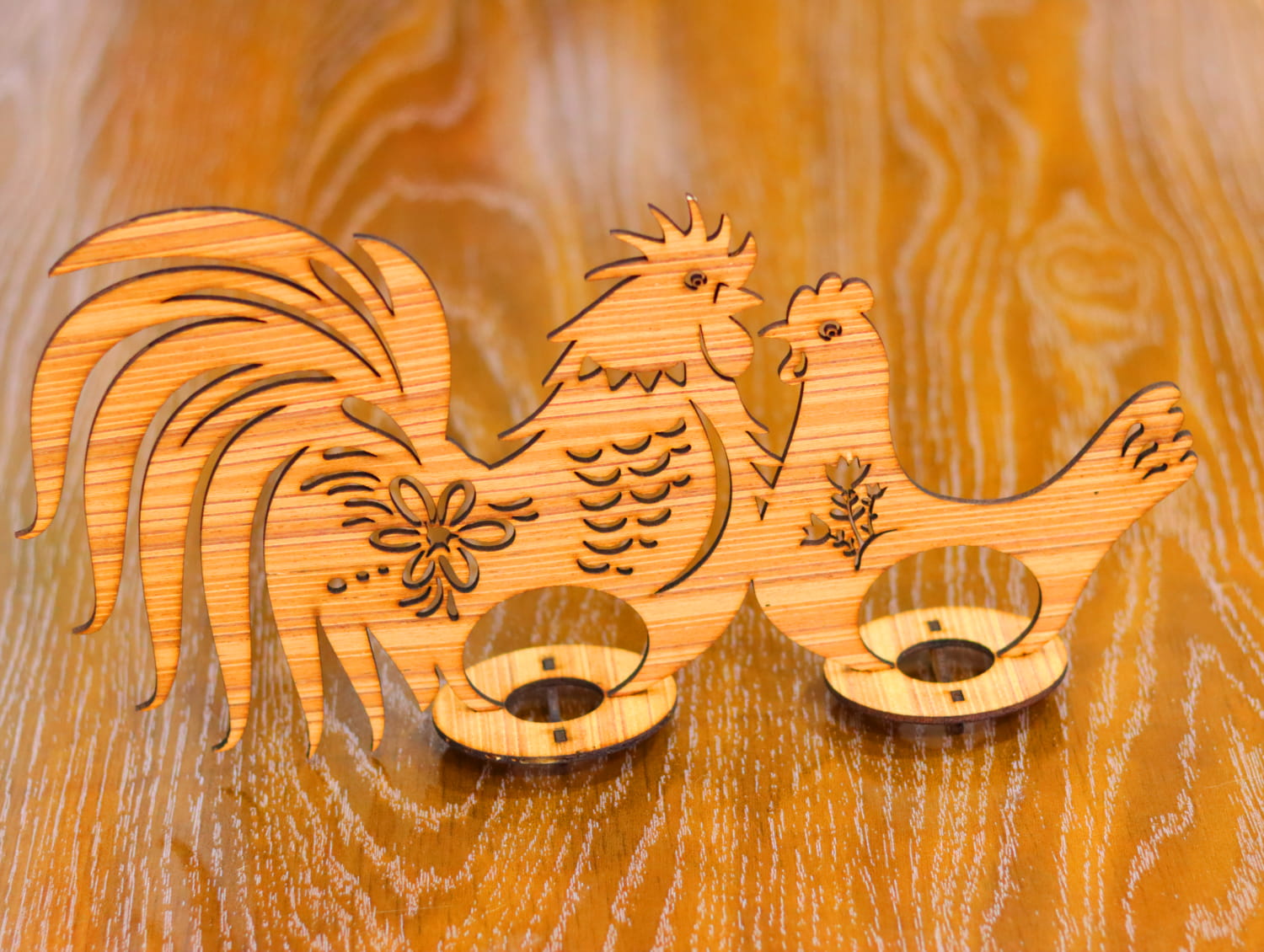 Laser Cut Chicken Egg Holder 3mm Free Vector