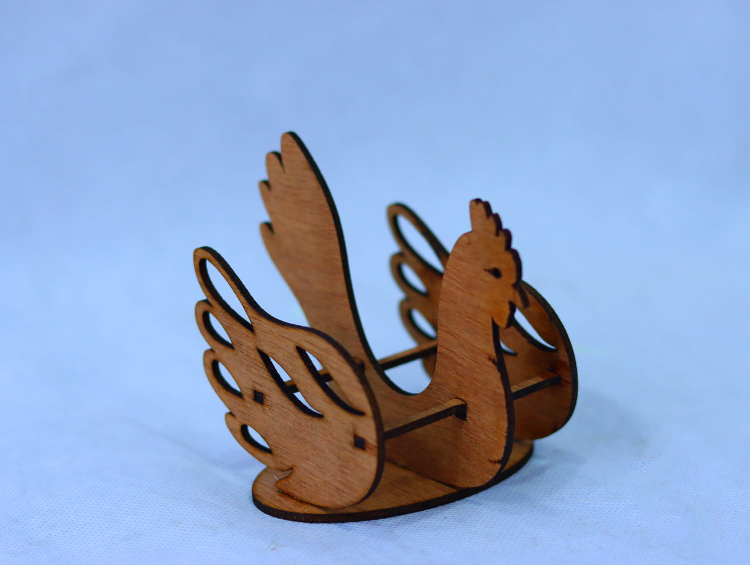 Laser Cut Wooden Easter Chicken 3mm Free Vector