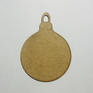 Laser Cut Wooden Christmas Round Bauble Craft Blank Free Vector