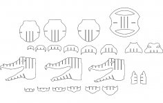 Alligator dxf file