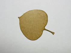 Laser Cut Aspen Leaf Wood Blank Cutout Free Vector