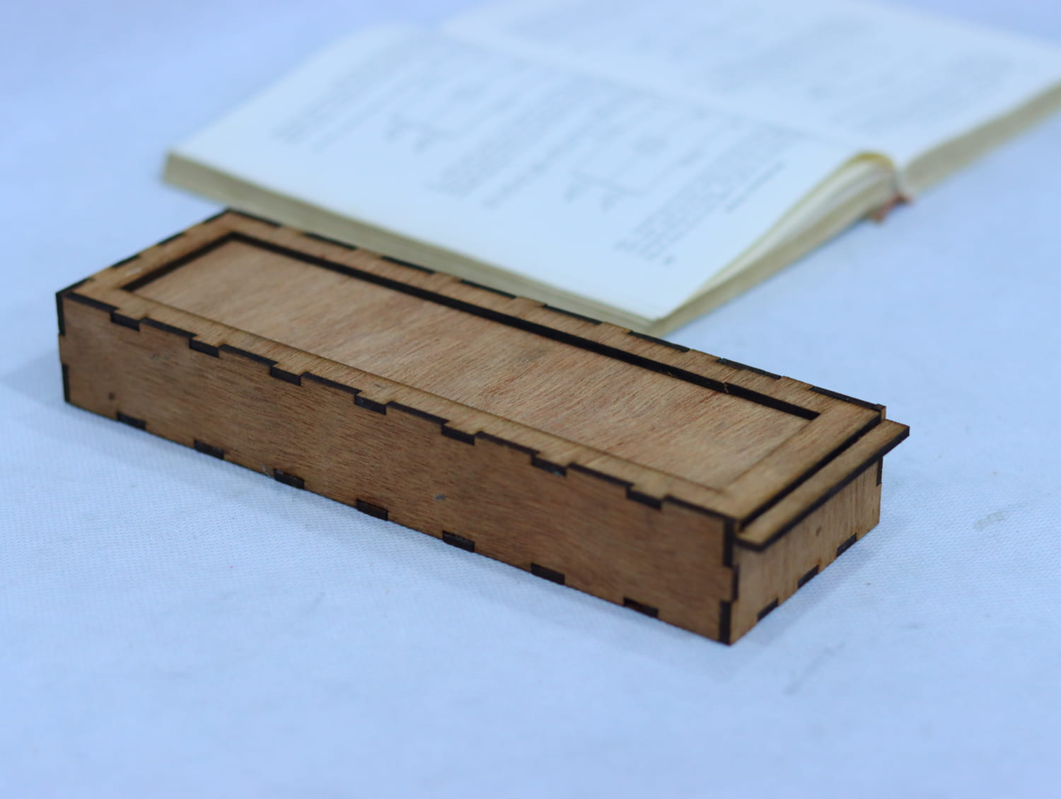 Laser Cut Wooden Pencil Case 3mm Free Vector