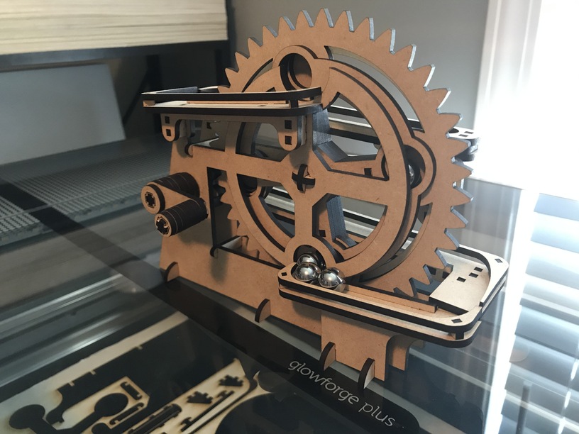 Laser Cut Wooden Marble Run SVG File