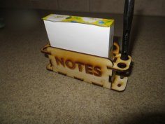 Laser Cut Pen and Notes Holder PDF File