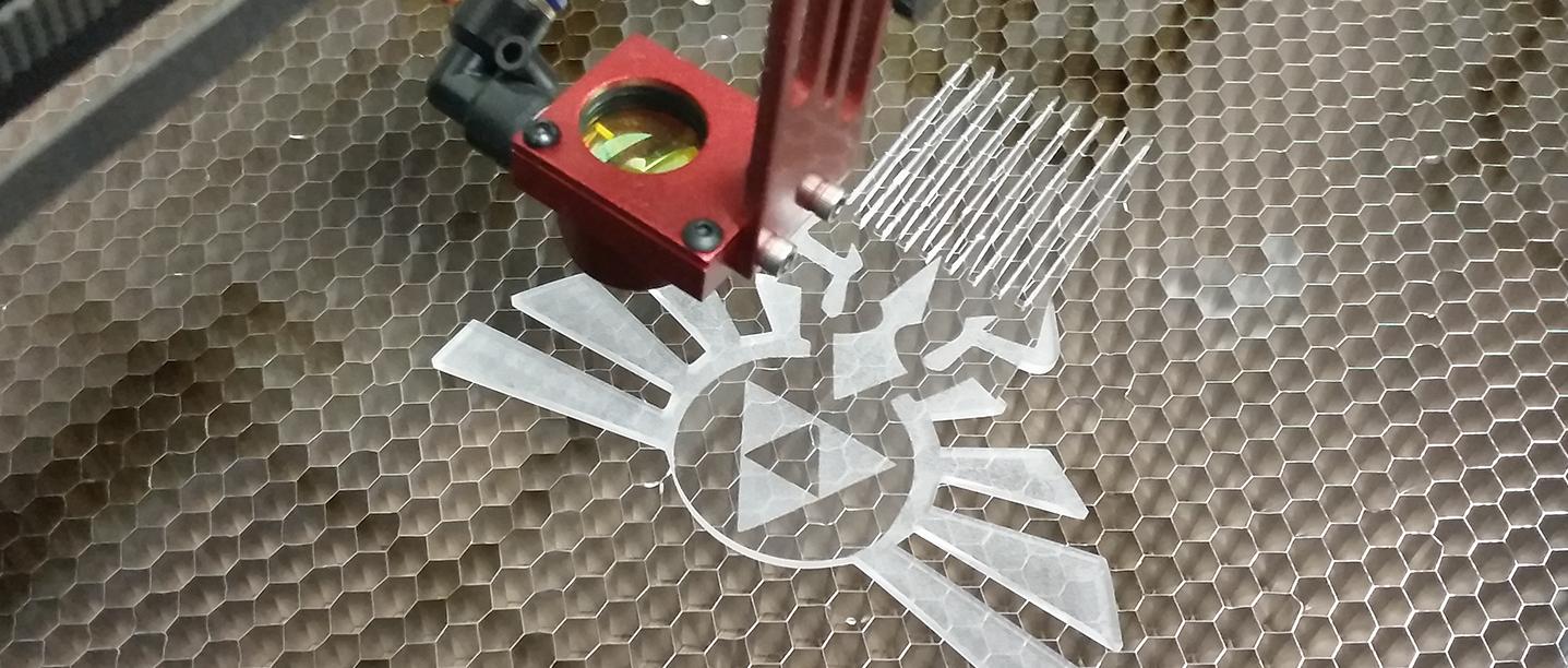 Laser Cut Triforce Haircomb SVG File