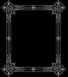 Mirror Frame 0472 dxf File