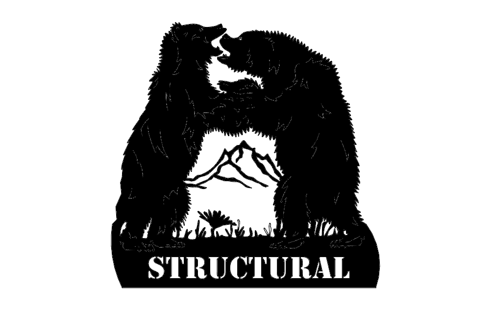 Arquivo dxf estrutural dos ursos dançantes