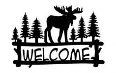 Welcome Moose dxf File