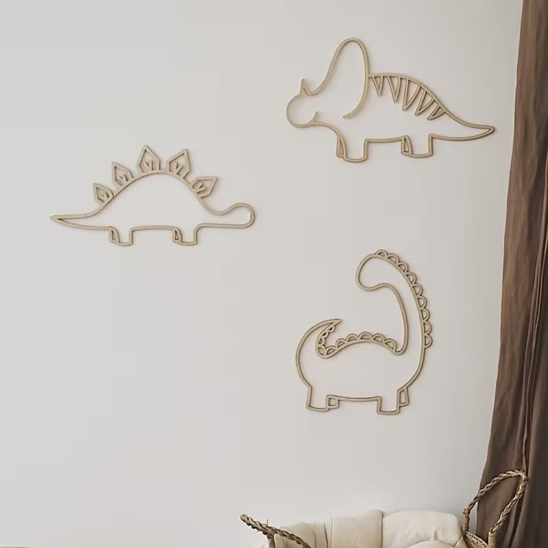 Laser Cut Dinosaur Wall Decor Home Nursery Kids Room Decor