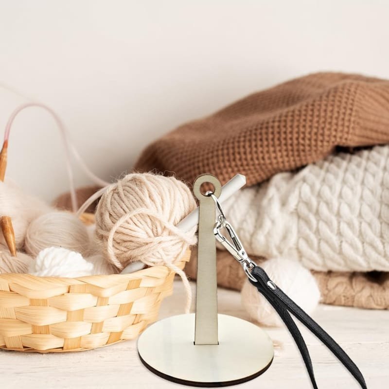 Laser Cut Portable Wrist Yarn Holder Yarn Storage Yarn Holder for Knitting