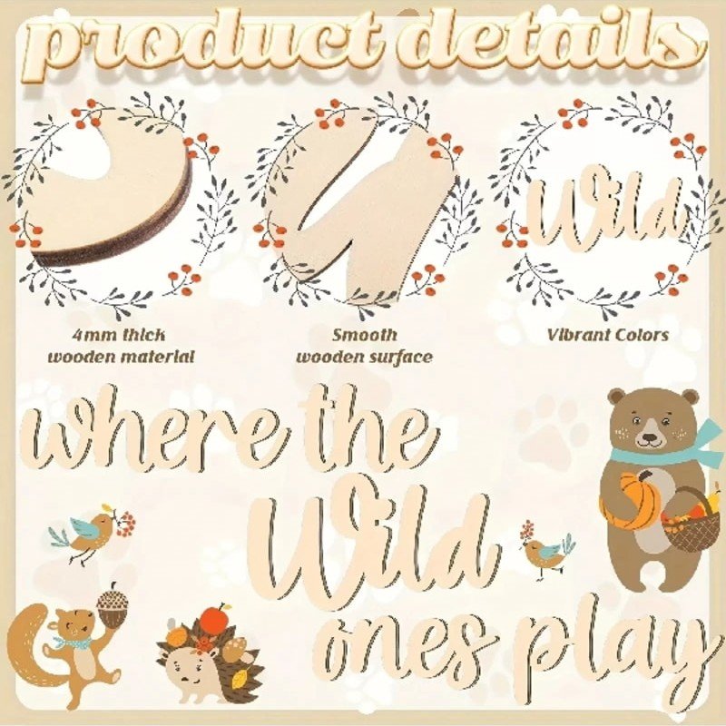 Laser Cut Where The Wild Ones Play Nursery Decor