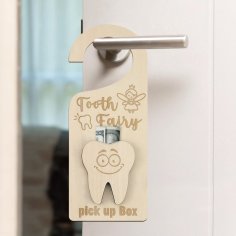 Laser Cut Tooth Fairy Door Hanger With Money Holder