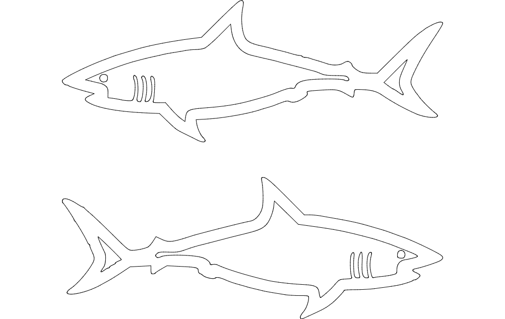 शार्क dxf फ़ाइल
