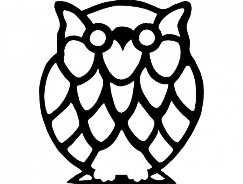 Buho Owl DXF-Datei