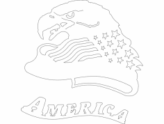 American Eagle Head DXF-Datei