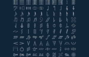 Music Symbols DXF File