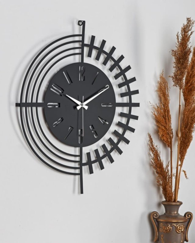 Laser Cut Modern Abstract Metal Wall Clock