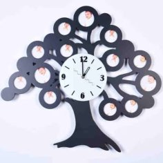 Laser Cut Photo Frame Wall Clock