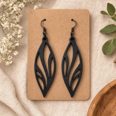 Laser Cut Blossom Flower Earrings