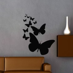 Laser Cut Flying Butterflies Wall Art Butterfly Wall Decor