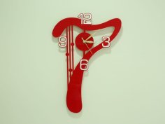 Laser Cut Acrylic Harp Wall Clock Modern Design