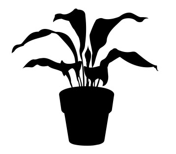 Комнатное растение 3 .dxf файл